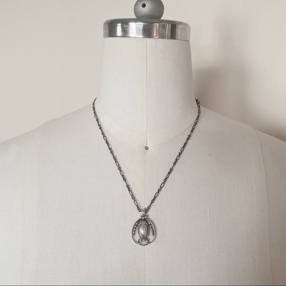 VINTAGE GEORG JENSEN sterling silver necklace